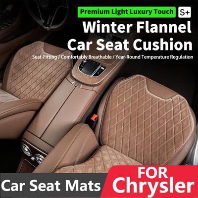 Car Seat Mats For Chrysler 300C Pacifica Challenger Pt Cruiser Flannel Back Seat Pad Protector Covers Cushion Accessories