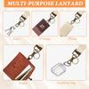 4 PCS Scrunchie Lanyard Cute Scrunchie Lanyard Teacher with Clip Stretchy Lanyards for Teachers Cute Neck Keychain for Id Badges Keys Teacher Women