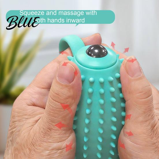 Adjustable Vibration Hand Massager Electric Finger Exercise Ball 3 Modes Therapy Grip Strengthener Carpal Tunnel Relief Silicone Squeeze Ball