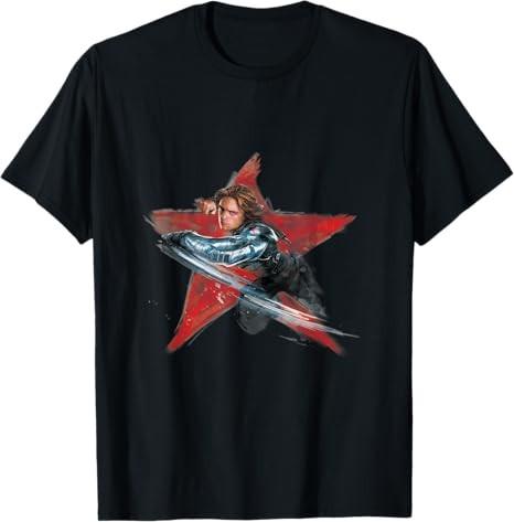 Avengers Bucky Barnes Winter Soldier TShirt Unisex S