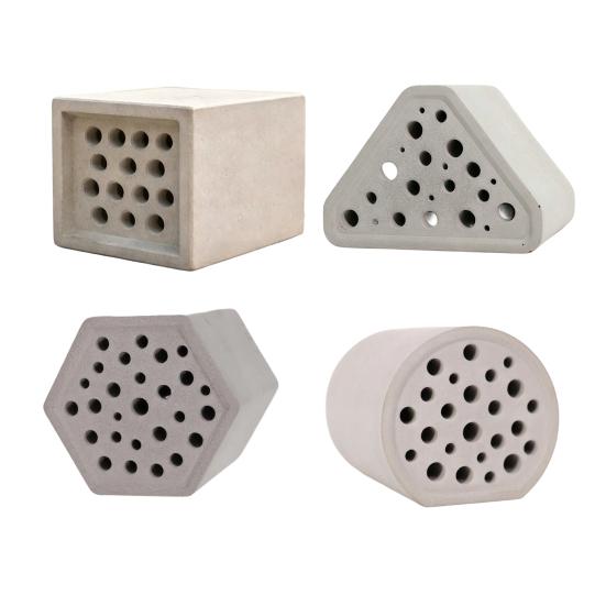 Honeycomb House Mason Bee Habitat Multiple Shapes Plastic Insect House Waterproof Garden Decor for Pollinators Organic Gardening Accessory
