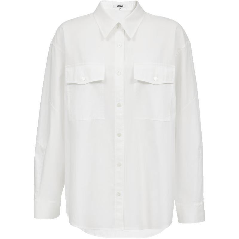 ONLY Women s 2025 Summer Loose Dropped Shoulder Pocket Long Sleeve Shirt M