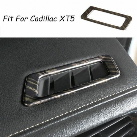 Dashboard Air Outlet Vent Frame Trim Black Wood Grain For Cadillac XT5 2016-