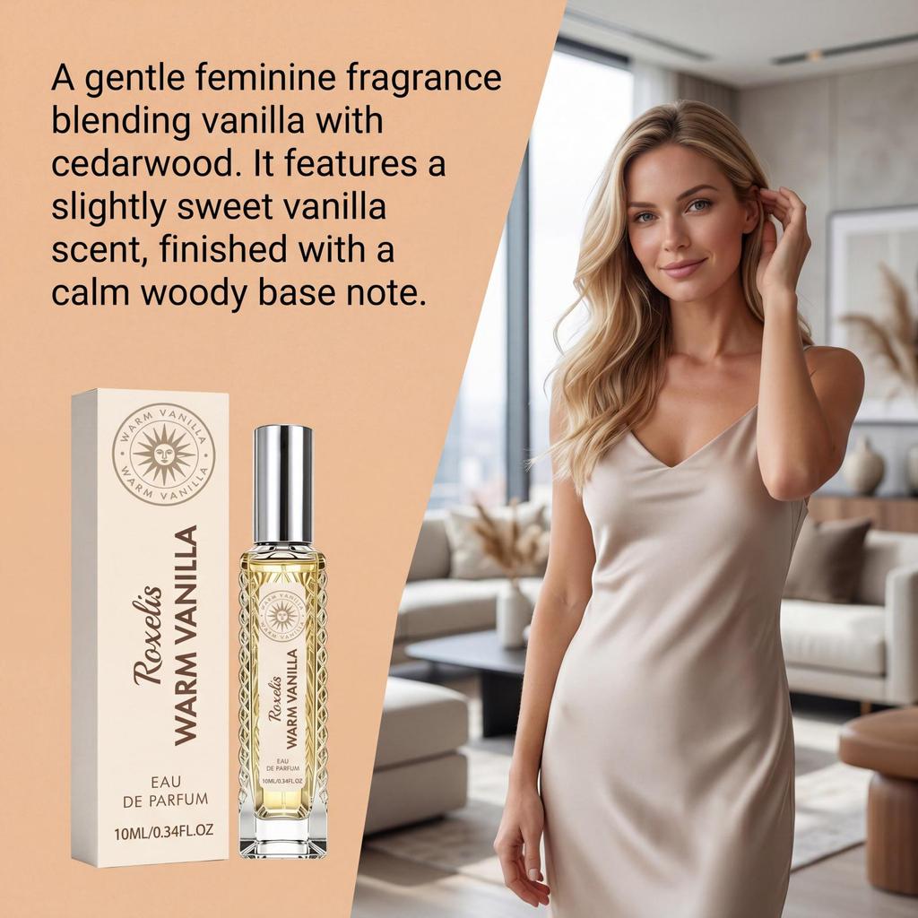 Vanilla Eau de Toilette: Fresh, Light, Elegant, Natural, Long-Lasting Scent for Daily Commutes, Dates, and Travel. Versatile Vanilla Perfume.