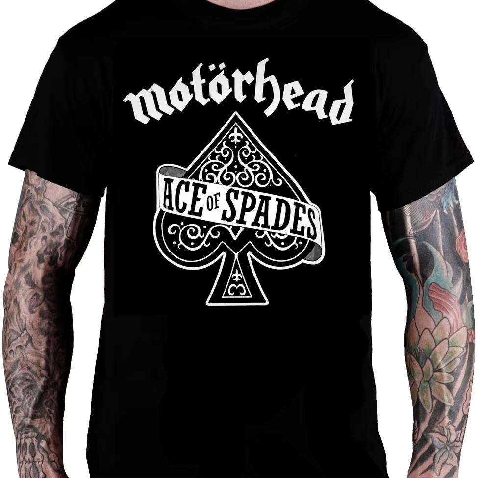 Motorhead Tshirt short sleeved Tshirt retro metal band top trendy brand Tshirt summer mens street wear S