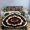 Stained Glass Rose Decoration Set Multiple sizes kid's and adults' bedroom Exquisite 3PC bedding set gift