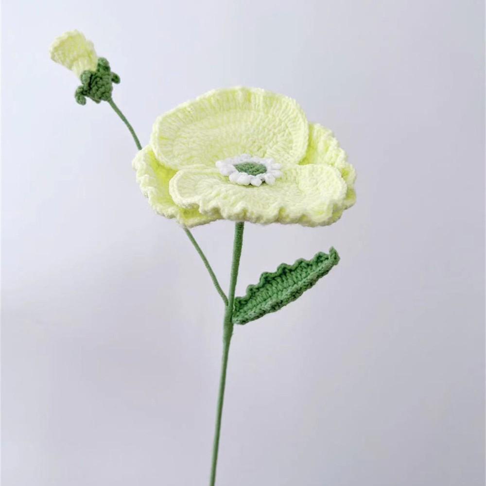 Creative Crochet Flower Bouquet Finished Handwoven Flowers Knitted Flower Wedding Party Decor  Friends Gift