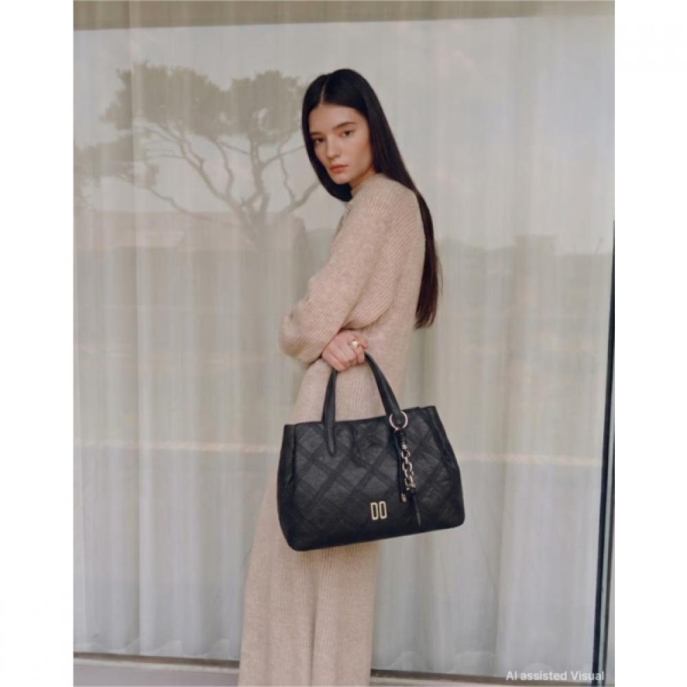 Daks Black Leather Tote Bag Dcba6f322bk