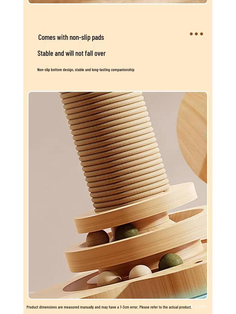 Durable Cat Scratching Post with Debris-Free Board – Vertical Claw Grinder, Kitten Toy, Climbing Frame for Self-Entertainment and Boredom Relief