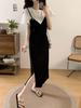 Plus Size Slimming Faux Two-Piece Long Dress - 2026 Summer Collection