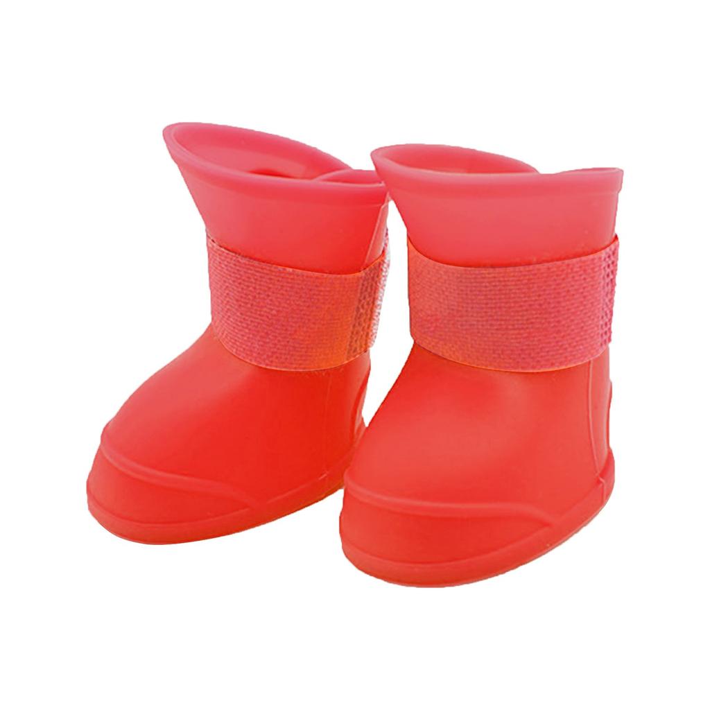 Pet Dog Rainshoes Waterproof Silicone Dog Shoes Anti-skid Boots For Small Medium Large Dogs Cats Rainy Days Appear Pet Supplies
