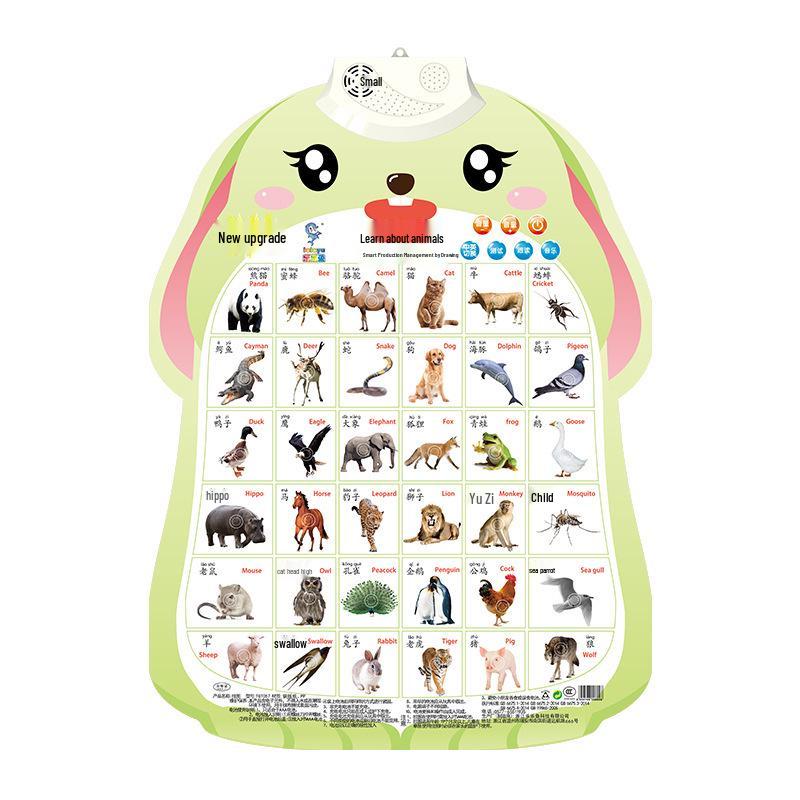 

Піньїнь Звукова Таблиця: Ранній розвиток Дитяча іграшка-наліпка на стіну з розпізнаванням голосу