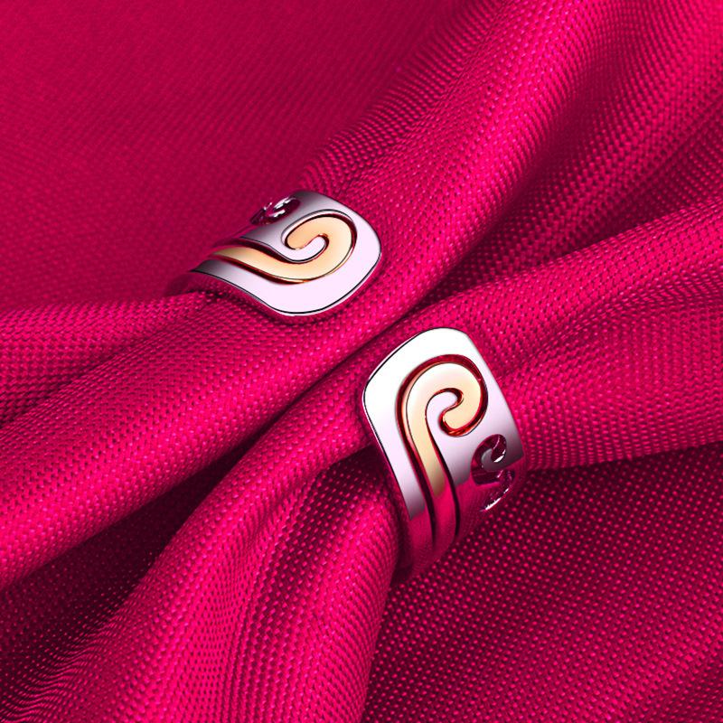Kyzc Tight Spell Ring Opening Men And Women, Two-In-One Combination Couple Qixi Festival Valentine'S Day Gift With