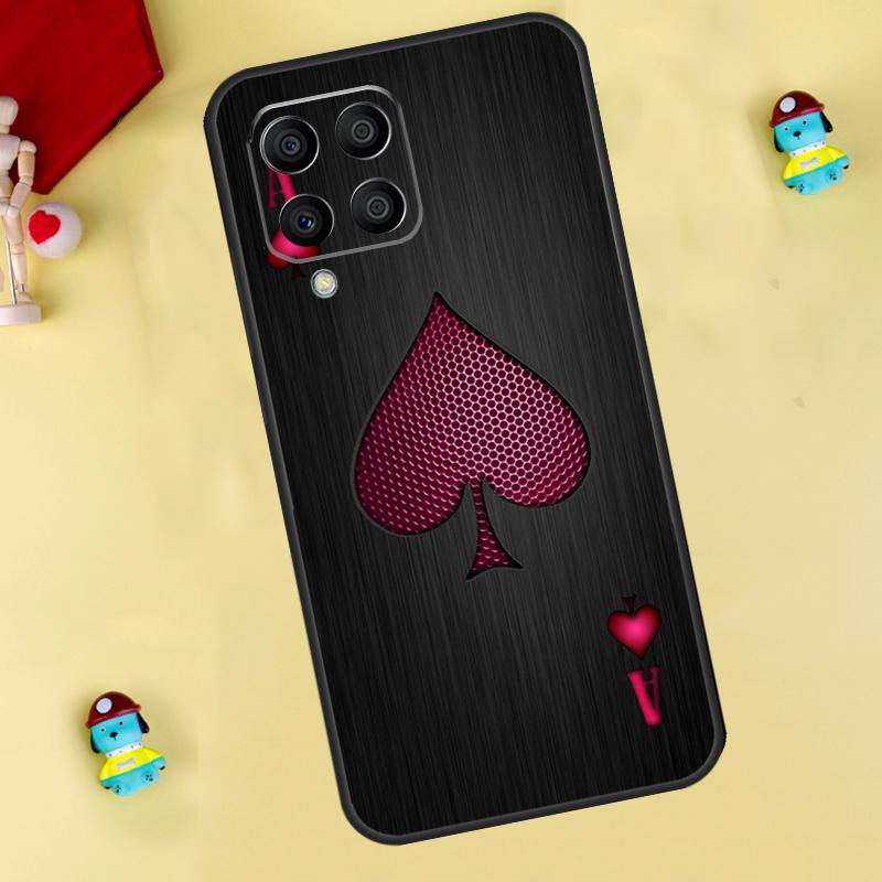 Ace of Spades Case For Samsung Galaxy M33 M15 M55 M31 M13 M12 M14 M06 M16 M36 M56 M53 M32 M52 M35 M34 M54