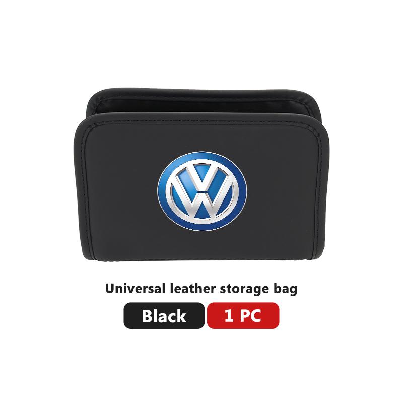Car Leather Bag Portable Auto Storage Organizer Trash Bin For Volkswagen VW Polo Jetta Sagitar Magotan Passat B5 B6 B7 CC Tiguan zg7