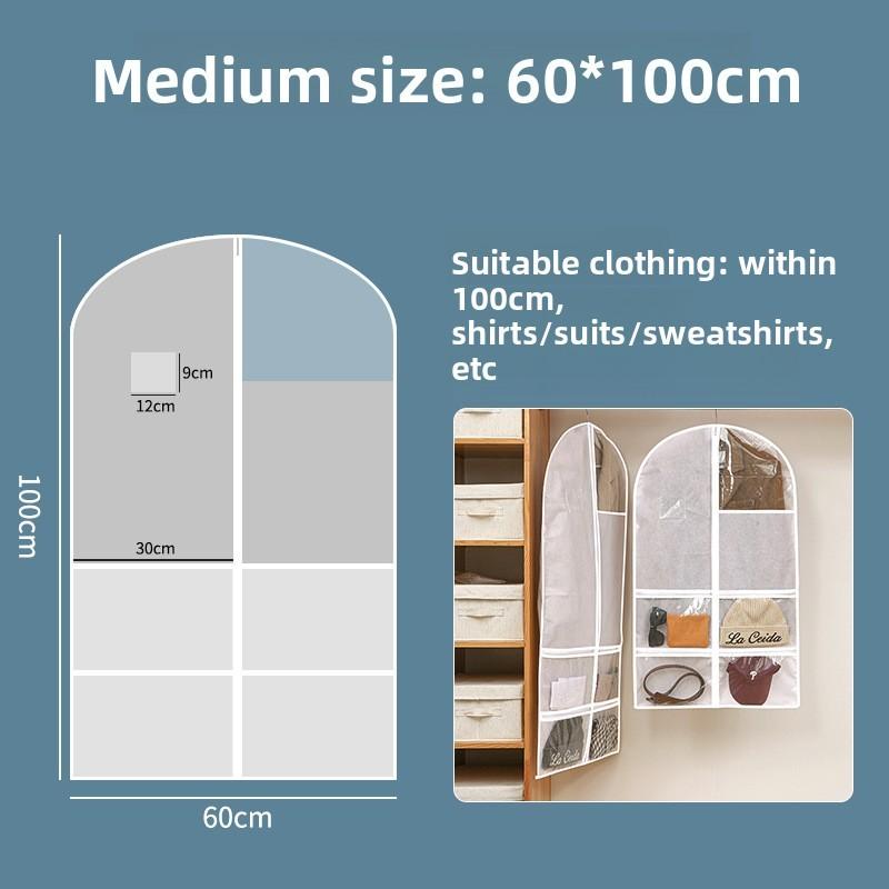 Modern Simple Large Clothes Dust Cover With Waterproof Fabric For Home Storage