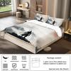 Wukong 3D-Digitaldruck Polyester Dreiteiliges Bettwäscheset Bettbezug Bettbezug Laken Kissenbezug