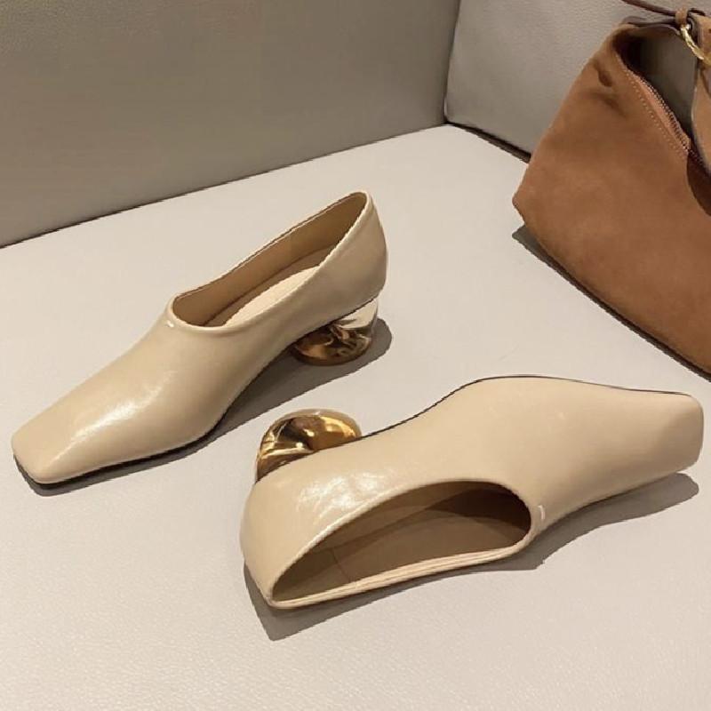 

Удобные Прозрачные Каблуки Толстый Каблук Женские Летние Сексуальные Квадратный Носок Дизайнерский Бренд Туфли-Лодочки Элегантные Вечерние Туфли Мелкие для Дам 38