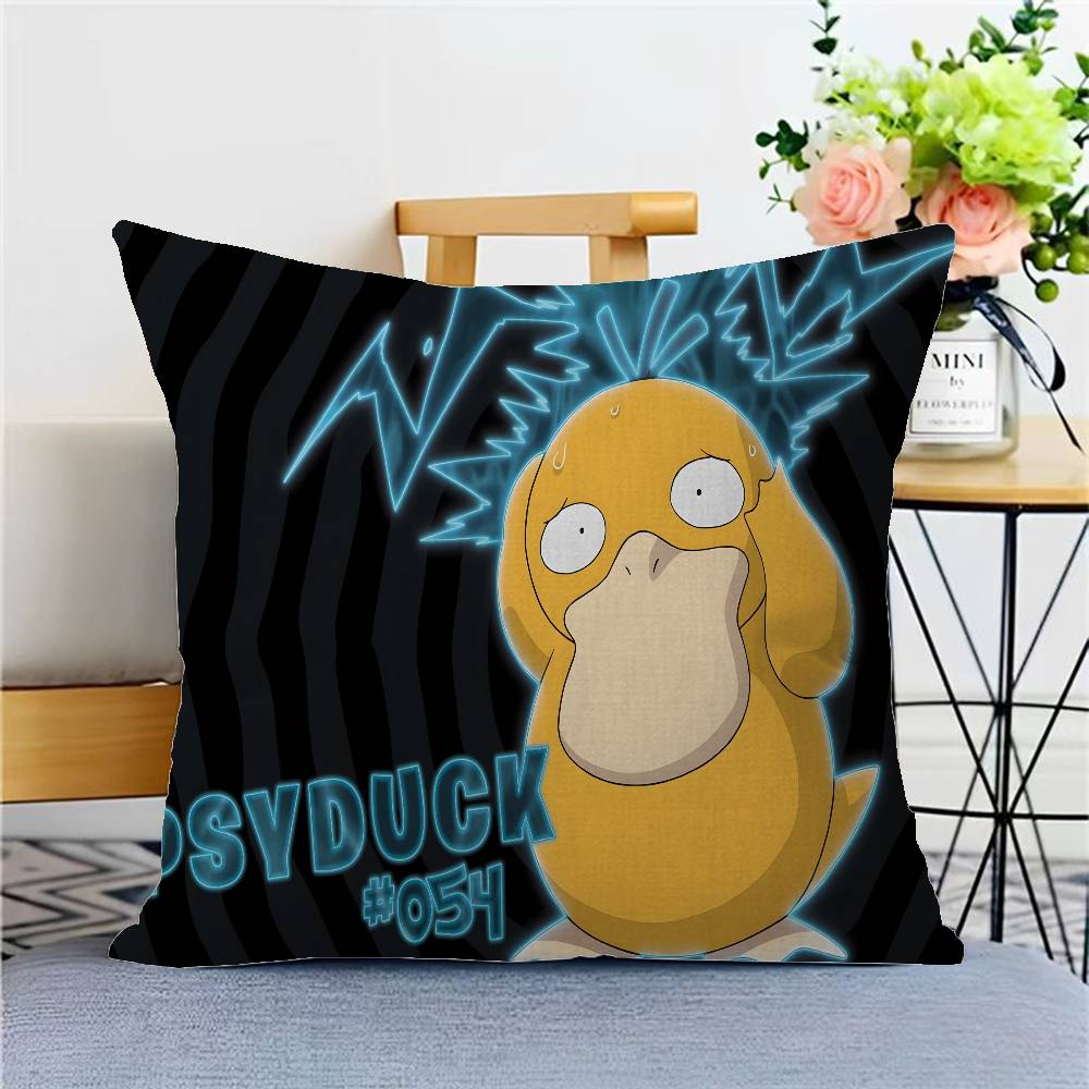 P-Pokemon P-Psyduck 45*45cm Povlak na polštář Potah na polštář Dekorativní povlak na polštář Domácí povlak na polštář Pro polštář na pohovku