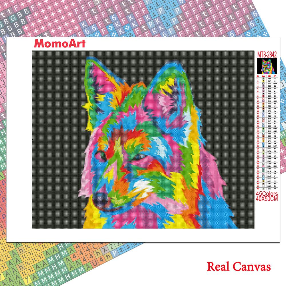 Full Square Diamond Embroidery Cat Dog Animal Wolf Diamond Mosaic Lion Needlework Painting Kits DIY Handmade Hobby