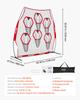 VEVOR 2438.4x2438.4mm Football Trainer Throwing Net, Training Throwing Target Practice Net with 6 Target Pockets