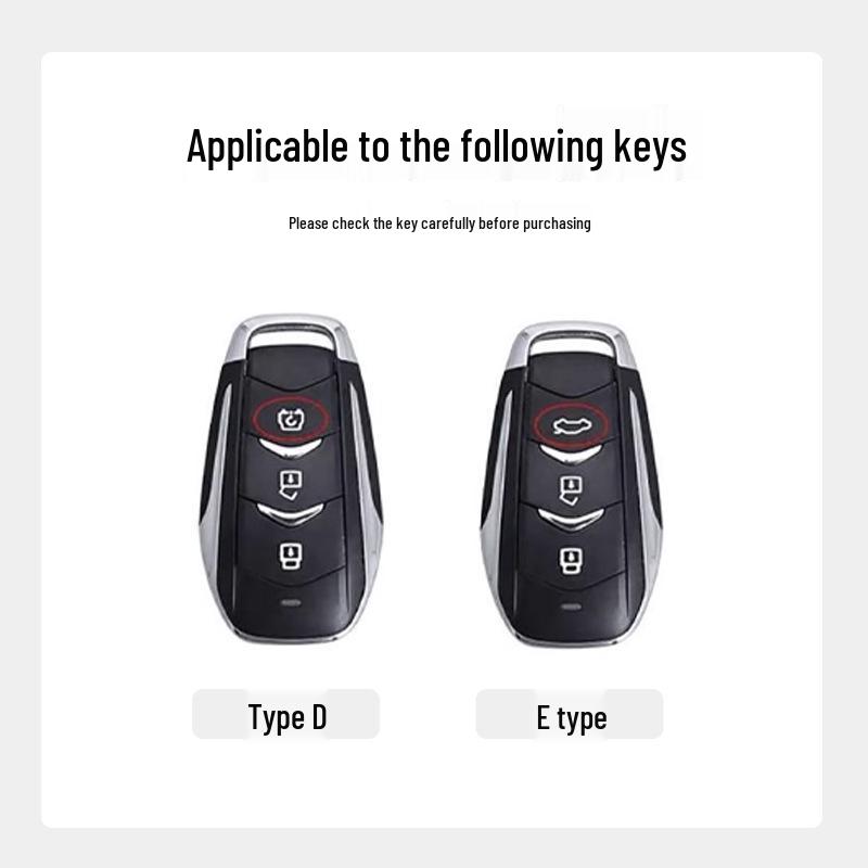 18-20 Dongfeng Fengguang 580 Key Case: Protective Remote Control Bag with Metal Buckle