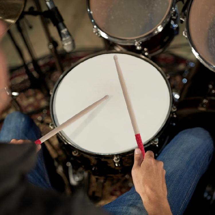 1 Pair Musical Instrument Percussion Accessory Drum Sticks with Non-Slip Handle