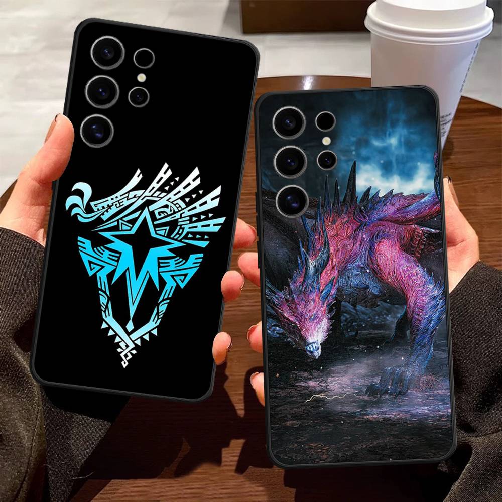 Game M-Monster H-Hunter Case For Samsung Galaxy Case S25 S23 S22 S21 S30 S20 S10 Ultra Plus FE TPU Soft Cover