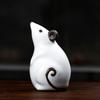 Nourisable Pony Tea Pets Ceramic Cattle Lovely Tea Play Ornaments Mouse Tea Tray Ornaments Fairy Garden Figurines