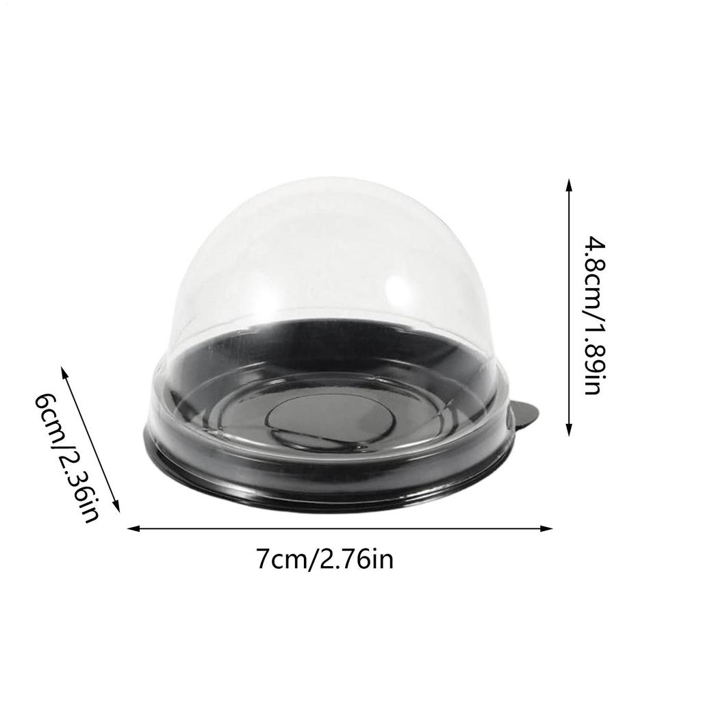 Cupcake Carrier 50 Pieces Clear Bakery Supplies Mini Cupcake Box Muffin Containers for Packaging Baking Dessert Cookie Chocolate