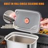 Stainless Steel Bento Box Leak-proof Refrigerator Freezer Storage Box Kitchen Accessories