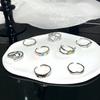 Full Of Diamonds, Zircon Stacking, High-End Combination Series, Open Ring, Niche Design, Luxury Personalized Fashion Ring, Woman