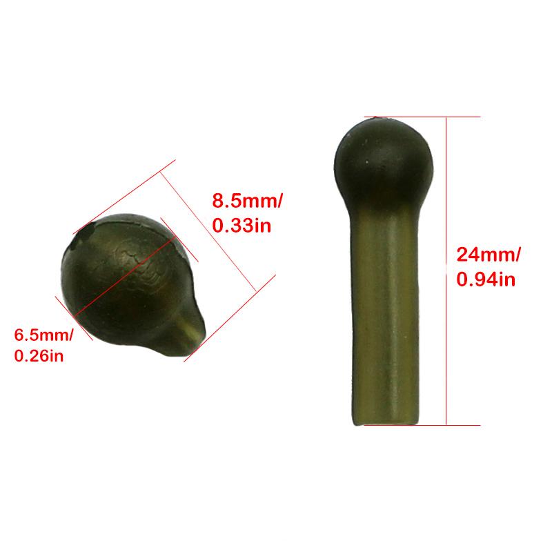 5Set Carp Fishing Accessories Kit C Clip (3/6lb) Q Ring Clip Heli Bead Sleeves Carp Hair Rig For Carp Fishing Terminal Tackle