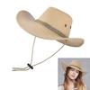 Adjustable Cowboy Hats For Men And Women Western Styles Outdoor Hiking Camping Wide Brims Hat for Travel Everyday Wear  Pink