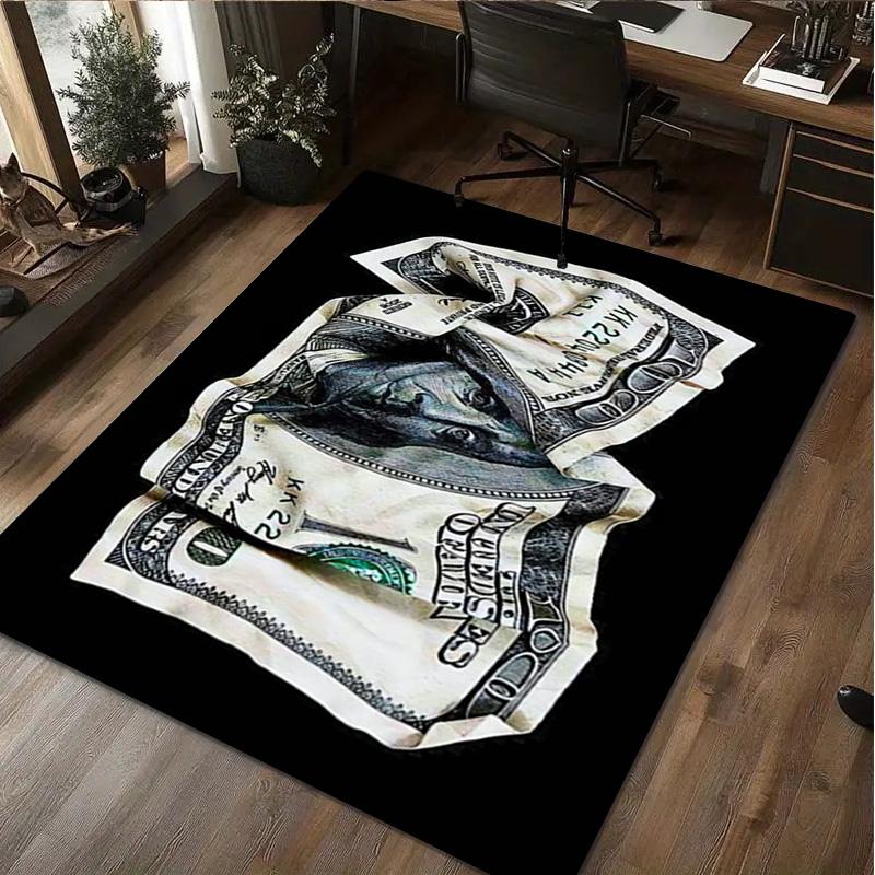 Money Rug - Home carpet Office Decorative Carpet For Living Room Bedroom Door Mat Floor Rug Computer Chair Area Rug