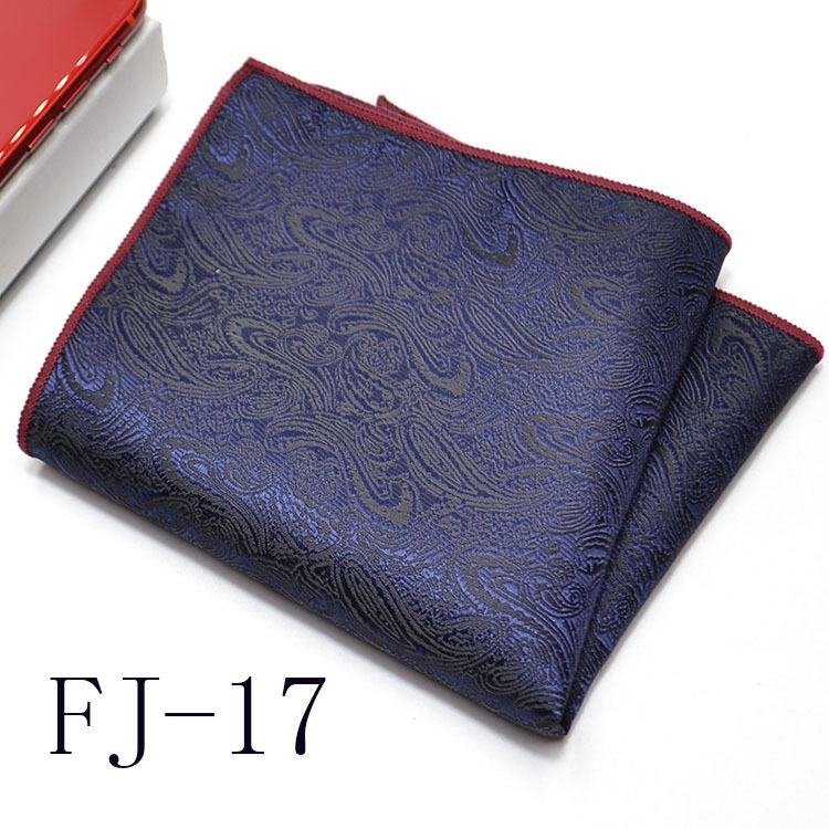 Men'S Pocket Towel Korean Version Cashew Flower Small Square Suit Handkerchief Versatile Dress 24*24Cm