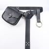 3pcs Medieval Vintage Print Belts Viking Warrior Waist Hanging Tool Fanny Pack Skirt Clip Halloween Role Play Props