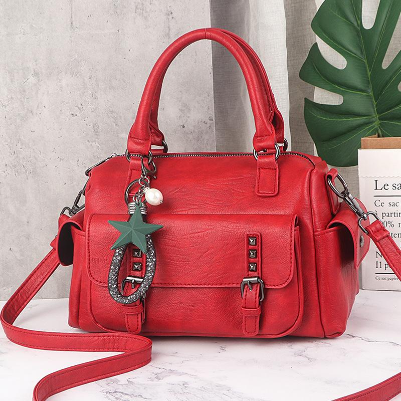 High-grade Trendy Style Bag Style Bag Big Capacity Bag Casual Shoulder Bag Everything Diagonal Bag Bucket Bag Durable Material