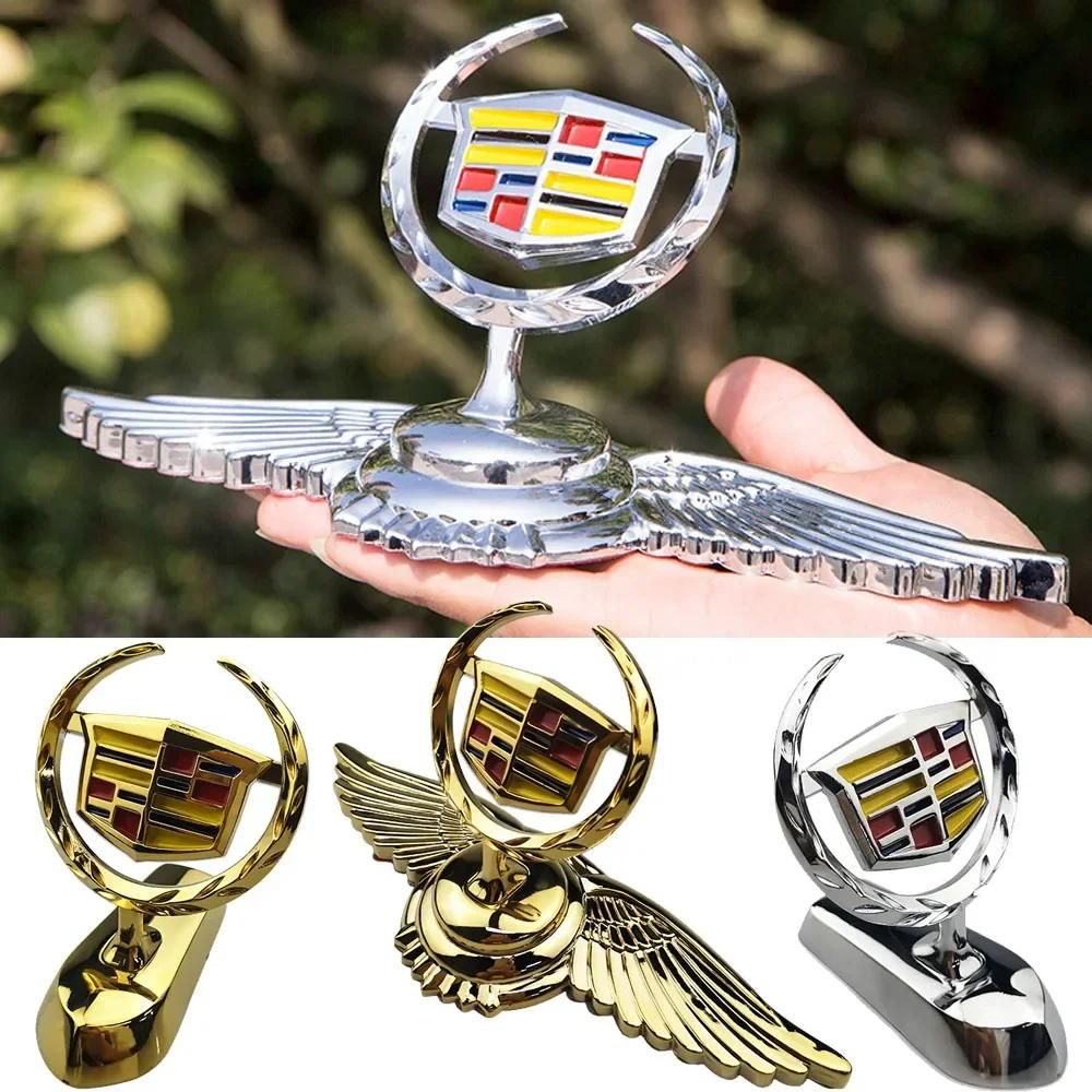 Premium Metal Car Hood Emblem Front Logo Badge For Cadillac ATS CTS Escalade SRX XTS XT5 STS CT5 CT6 BLS Deville Accessories AIK1