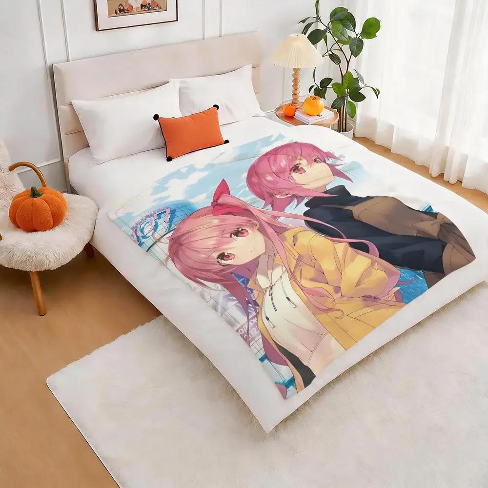 Chaos Heads Throw Lightweight 240G Flannel Blanket Soft Skin-Friendly For Summer Cooling