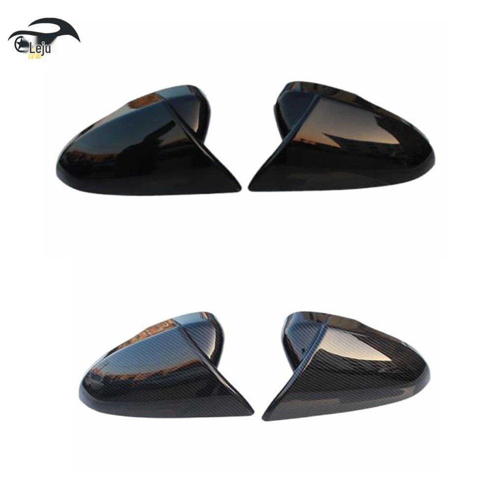 Gloss Black Rearview Mirror Covers for 13-20 Ford Mondeo - Shell Horn Cover Paste Modification