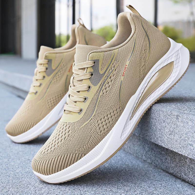 Men's Sports Shoes Summer Lightweight Breathable Men's Casual Shoes Soft Sole Shock Absorption Mesh Wear-resistant Running Shoes Mesh Shoes