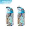 480ML Kids Water Sippy Cup Cartoon Baby Feeding Cup with Straws Leakproof Water Bottle Outdoor Portable Duckbill Straw Cups
