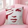 1pcs Beauty K-Kate Moss Double-sided Printed pillow cover Short plush Suitable living rooms bedrooms sofas throw cushion cover