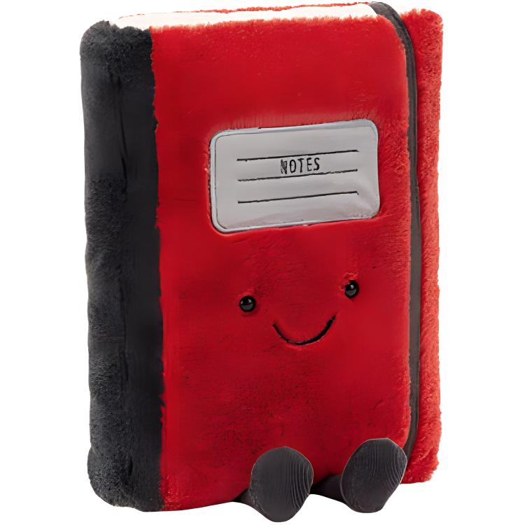 

JELLYCAT Fun Items Series Smart Stationery Notebook Cute Doll Plush Doll 25cm Height