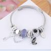 Fashion Ladies Zircon Swan Love Beads Bracelet for Ladies