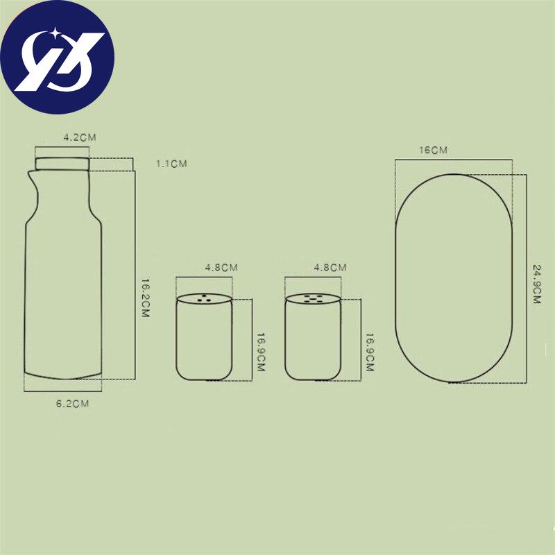 Keramická sada lahví na sůl a pepř na olej Mramorový vzor Olivy Sojové koření Láhve na ocet Svatební lahůdky Kuchyňské nástroje