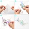Decor Wedding Favor 3D Fantacy Butterfly Stickers Wall Art Hollow Butterflies Decals Mirage Color