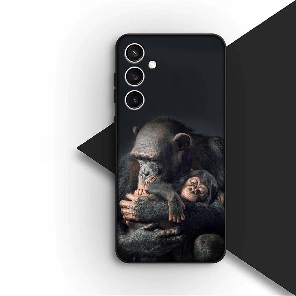 Casing Phone Cover for Samsung Galaxy S25 S24 S23 FE Ultra Plus S7 Edge S25+ S23+ A56 5G Case Monkey Gorilla Ape Baby Animal