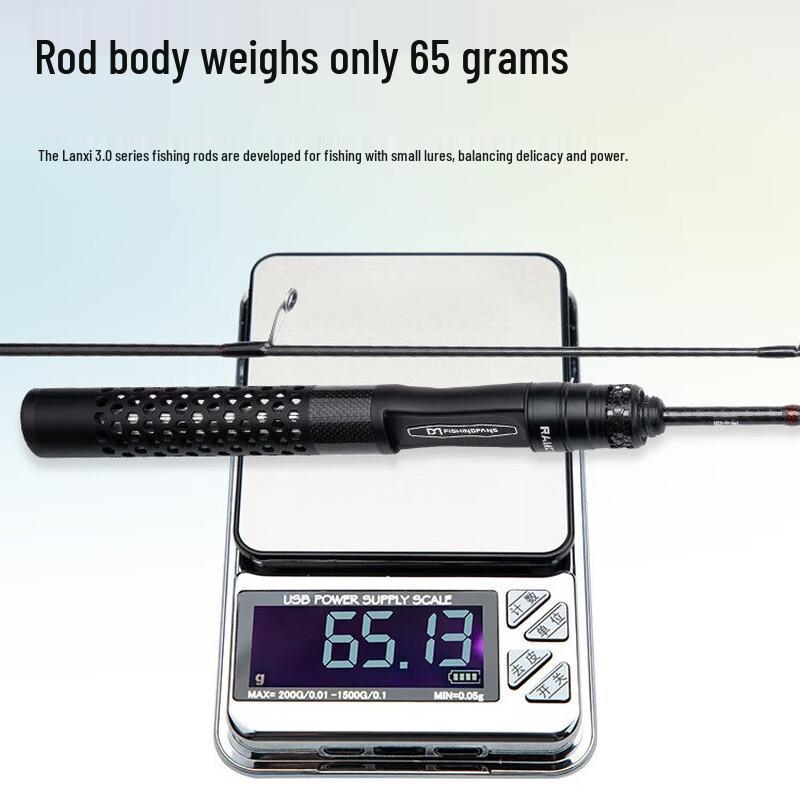 Brangdy Carbon Micro-Lure UL Spinning Fishing Rod